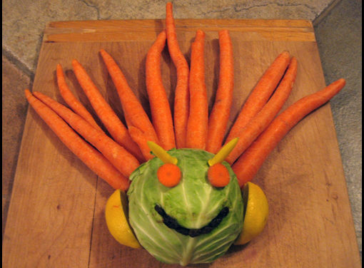 Lettuce smile eating our veggies!