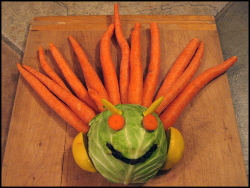 Lettuce smile eating our veggies!